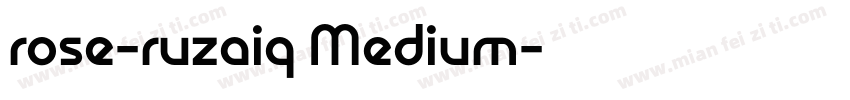 rose-ruzaiq Medium字体转换
